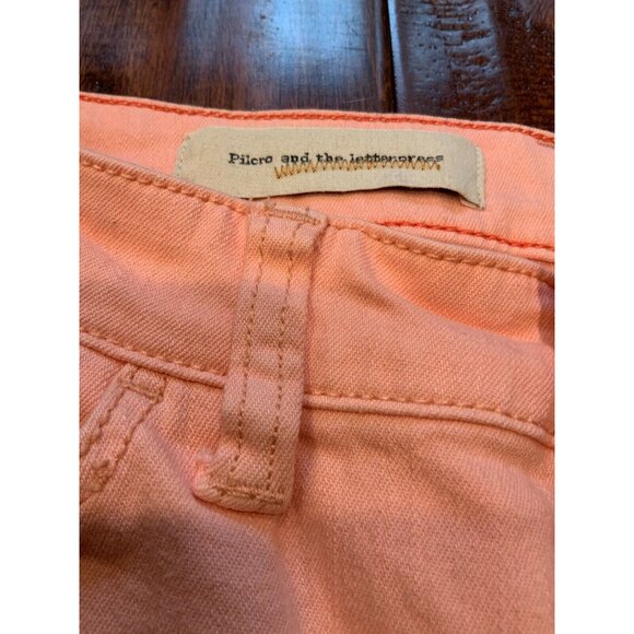 Pilcro and the letterpress Anthropologie Fit/Stet Peach Skinny Jeans, Size 25 - Picture 3 of 7